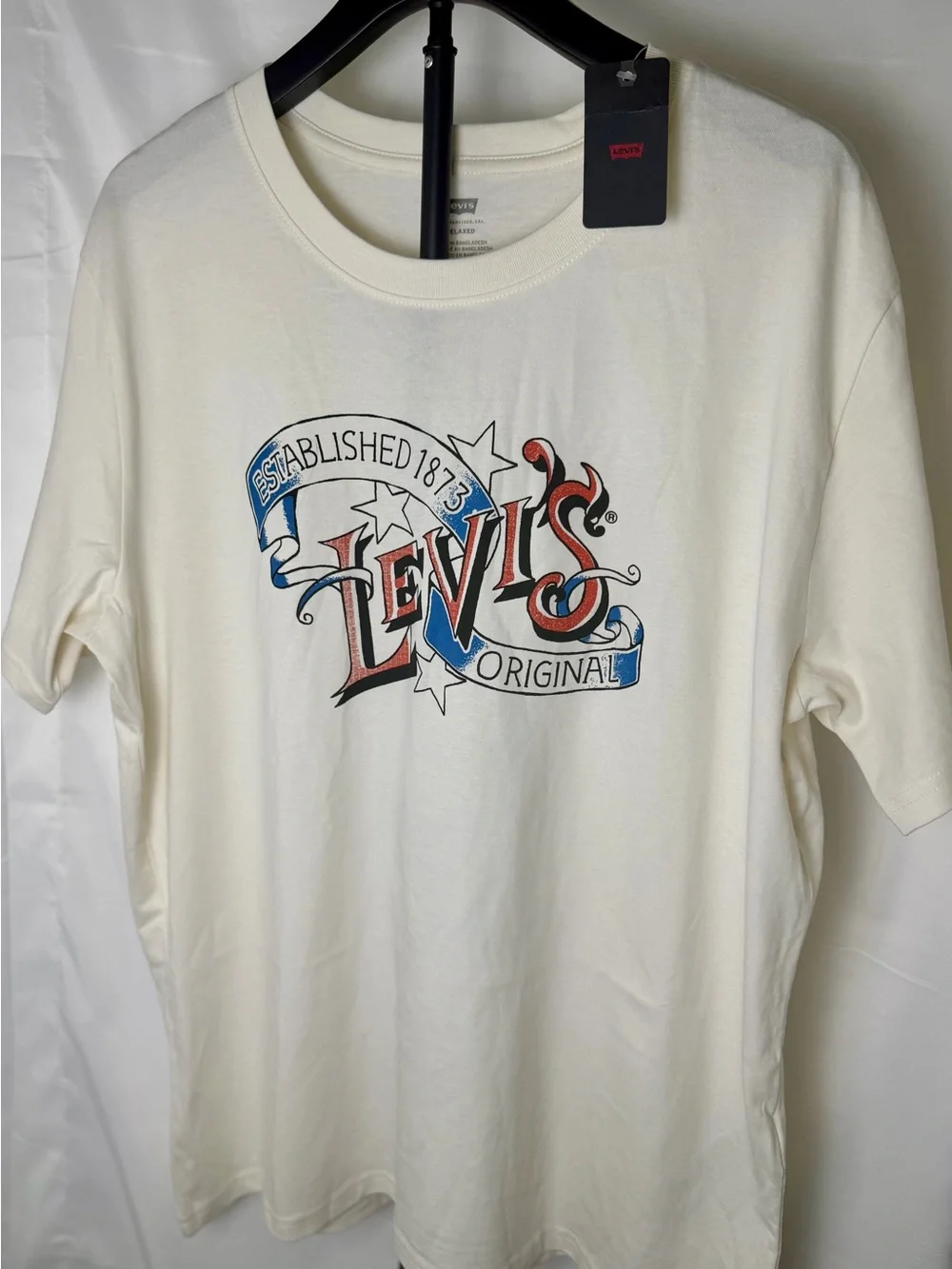 Levi's Men's White Graphic Logo Tee XL,L